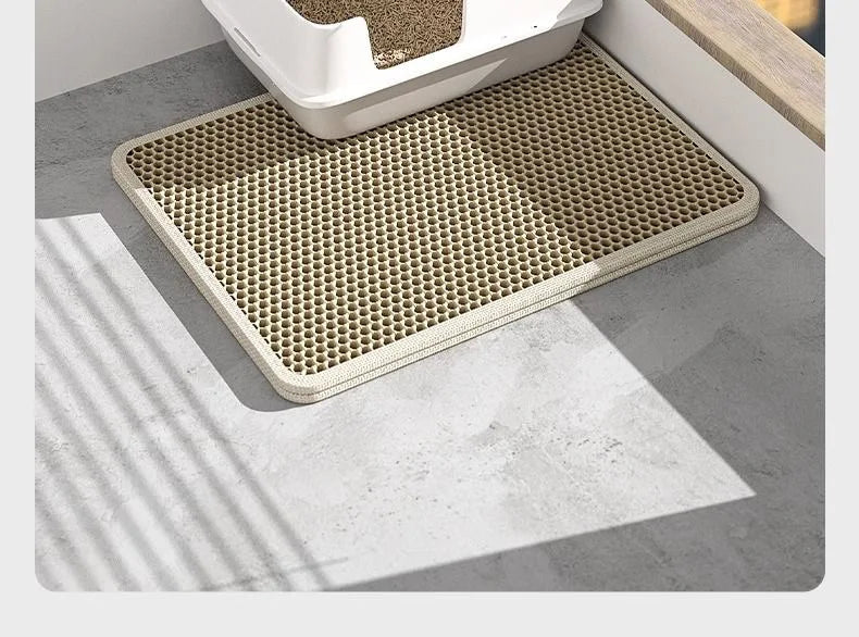 Rovio© Double-Layer Honeycomb Cat Litter Mat