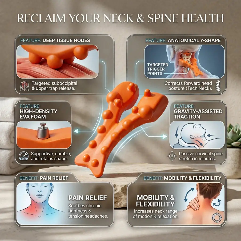 Rovio™ Ergonomic Trigger Point Massager
