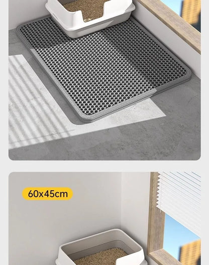 Rovio© Double-Layer Honeycomb Cat Litter Mat