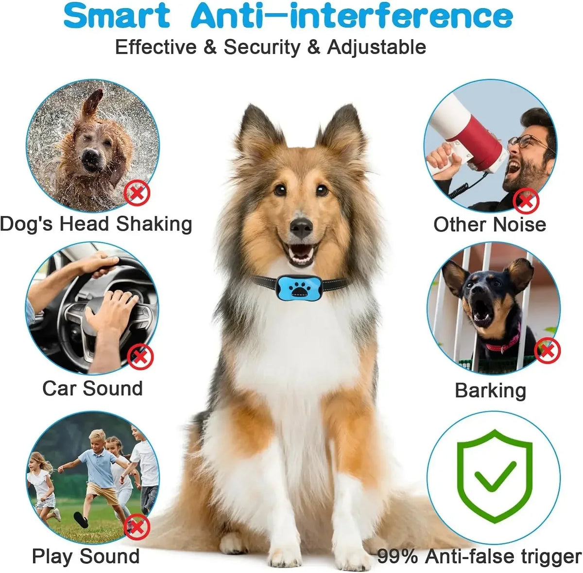 Rovio© No Shock Anti Barking Collar