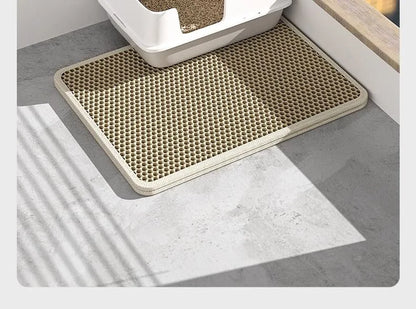 Rovio© Double-Layer Honeycomb Cat Litter Mat