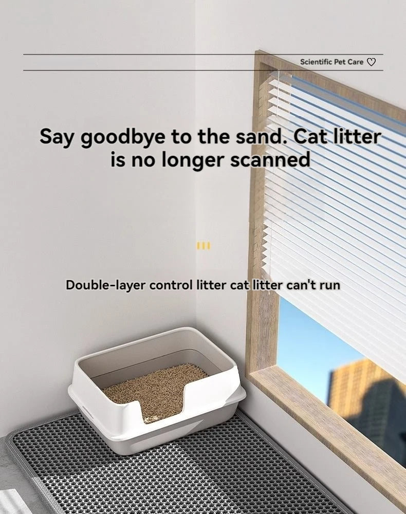 Rovio© Double-Layer Honeycomb Cat Litter Mat