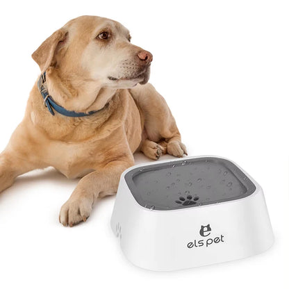 Rovio© Pet Water Fountain with Floating Plates| No Spill Dog Water Bowl