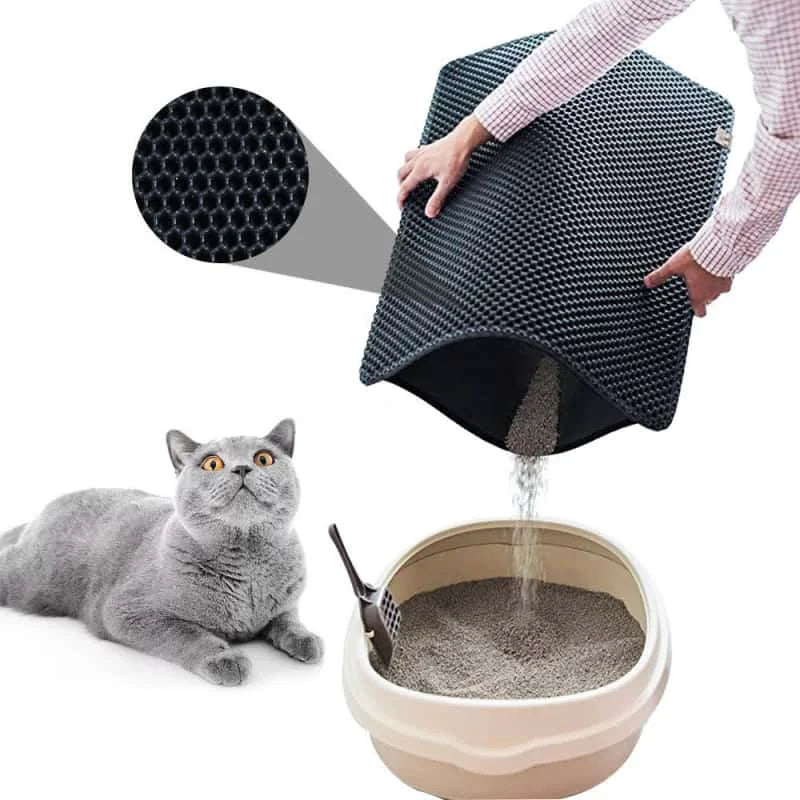 Rovio© Double-Layer Honeycomb Cat Litter Mat