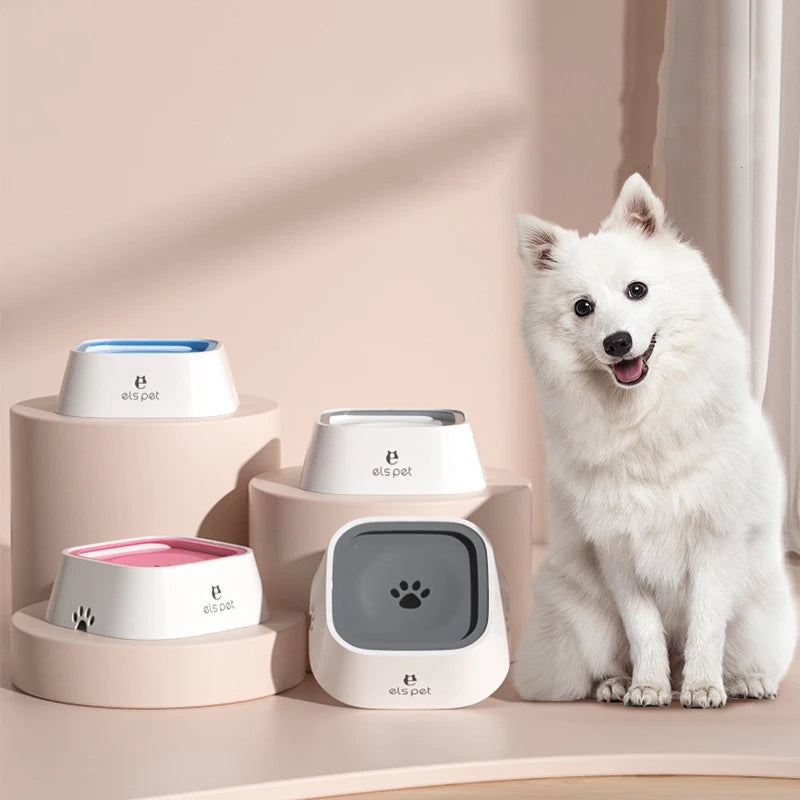 Rovio© Pet Water Fountain with Floating Plates| No Spill Dog Water Bowl