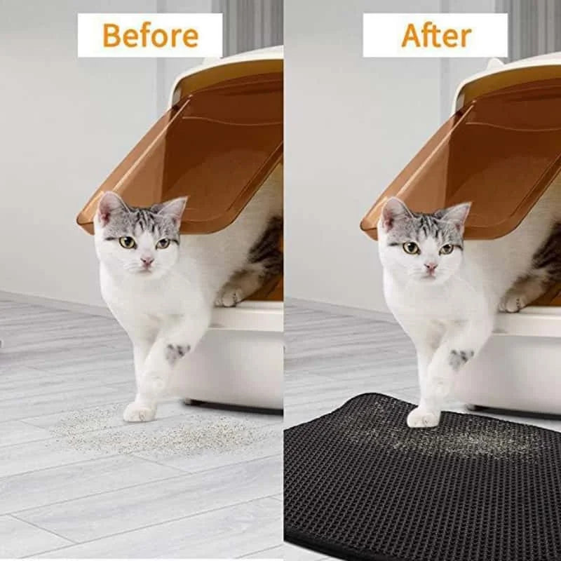 Rovio© Double-Layer Honeycomb Cat Litter Mat