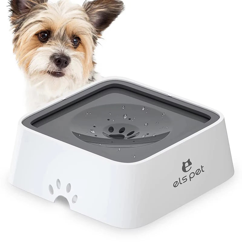 Rovio© Pet Water Fountain with Floating Plates| No Spill Dog Water Bowl