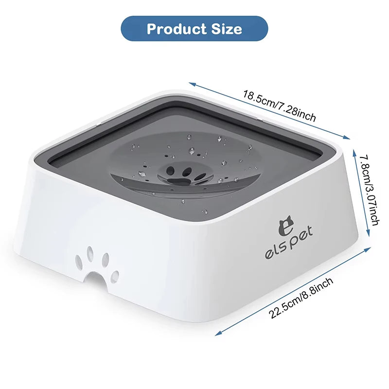 Rovio© Pet Water Fountain with Floating Plates| No Spill Dog Water Bowl
