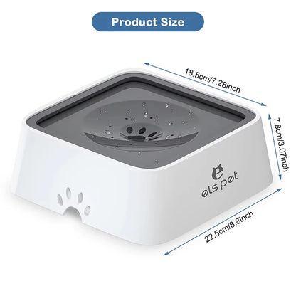 Rovio© Pet Water Fountain with Floating Plates| No Spill Dog Water Bowl