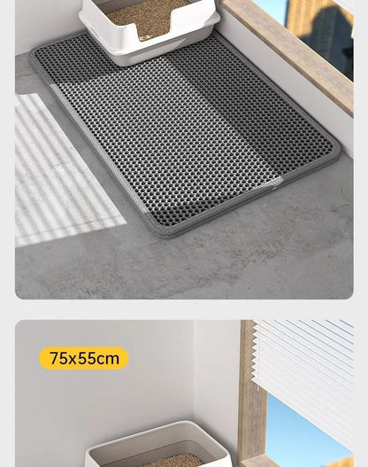 Rovio© Double-Layer Honeycomb Cat Litter Mat